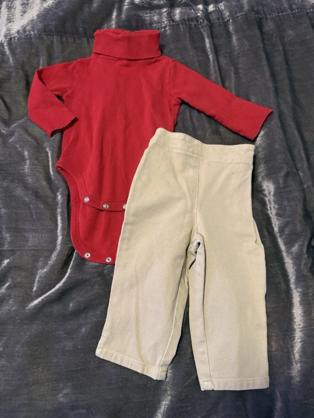 VTG Baby Gap Long Sleeve Turtleneck Bodysuit & Ankle Length Pants Outfit 6-12M